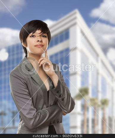 To use this stock image in your creative project, please select the size you need over to the right and click the "Add to Cart" button.
Your downloaded image will come with the Cutcaster watermark removed so don’t worry about the watermark you see on this page. Mixed Race Young Adult in Front of Building stock photo, Attractive Mixed Race Young Adult in Front of Corporate Building. by Andy Dean