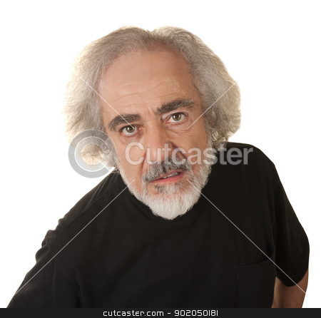 To use this stock image in your creative project, please select the size you need over to the right and click the "Add to Cart" button.
Your downloaded image will come with the Cutcaster watermark removed so don’t worry about the watermark you see on this page. Disappointed Mature Man stock photo, Disappointed older man in black over isolated background by Scott Griessel