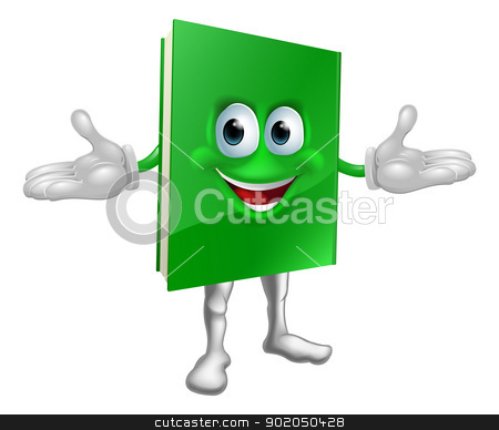 To use this stock image in your creative project, please select the size you need over to the right and click the "Add to Cart" button.
Your downloaded image will come with the Cutcaster watermark removed so don’t worry about the watermark you see on this page. Happy cartoon book man stock vector clipart, Happy cartoon green book man illustration by Christos Georghiou