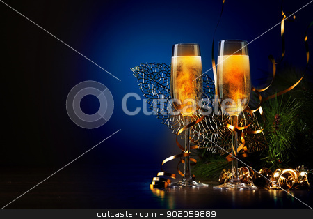 To use this stock image in your creative project, please select the size you need over to the right and click the "Add to Cart" button.
Your downloaded image will come with the Cutcaster watermark removed so don’t worry about the watermark you see on this page. Glasses of champagne at new year party stock photo, Two champagne glasses ready to bring in the New Year by Sergey Nivens