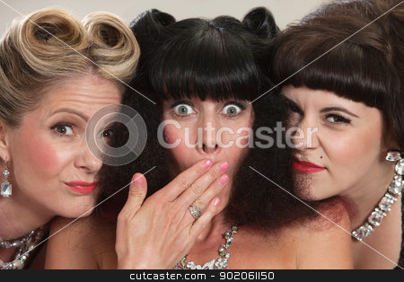To use this stock image in your creative project, please select the size you need over to the right and click the "Add to Cart" button.
Your downloaded image will come with the Cutcaster watermark removed so don’t worry about the watermark you see on this page. Friend With Frizzy Hairdo stock photo, Two friends on either side of friend with frizzy hair by Scott Griessel