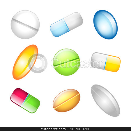 To use this stock image in your creative project, please select the size you need over to the right and click the "Add to Cart" button.
Your downloaded image will come with the Cutcaster watermark removed so don’t worry about the watermark you see on this page. Icons tablets and pills stock vector clipart, Vector illustration of Icons tablets and pills by SonneOn