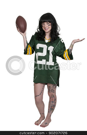 To use this stock image in your creative project, please select the size you need over to the right and click the "Add to Cart" button.
Your downloaded image will come with the Cutcaster watermark removed so don’t worry about the watermark you see on this page. Woman Playing Football stock photo, beautiful young woman playing a game of football by Robert Byron