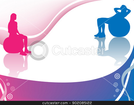 To use this stock image in your creative project, please select the size you need over to the right and click the "Add to Cart" button.
Your downloaded image will come with the Cutcaster watermark removed so don’t worry about the watermark you see on this page. Girl Ball stock vector clipart, Girl doing exercises on ball with big copyspace by Augusto Cabral Graphiste Rennes
