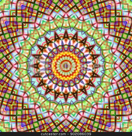 To use this stock image in your creative project, please select the size you need over to the right and click the "Add to Cart" button.
Your downloaded image will come with the Cutcaster watermark removed so don’t worry about the watermark you see on this page. Colorful kaleidoscopic abstract circular pattern. stock photo, Colorful kaleidoscopic abstract circular pattern. by Stephen Rees