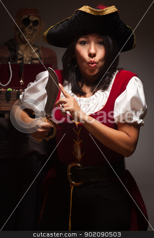 To use this stock image in your creative project, please select the size you need over to the right and click the "Add to Cart" button.
Your downloaded image will come with the Cutcaster watermark removed so don’t worry about the watermark you see on this page. Dramatic Female Pirate Scene stock photo, Dramatic Female Pirate in a Dimly Lit Moody Scene. by Andy Dean