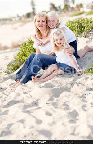 To use this stock image in your creative project, please select the size you need over to the right and click the "Add to Cart" button.
Your downloaded image will come with the Cutcaster watermark removed so don’t worry about the watermark you see on this page. Pretty Mom and Her Cute Daughters at The Beach stock photo, Pretty Mom and Her Cute Daughters Portrait at The Beach. by Andy Dean