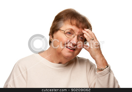 To use this stock image in your creative project, please select the size you need over to the right and click the "Add to Cart" button.
Your downloaded image will come with the Cutcaster watermark removed so don’t worry about the watermark you see on this page. Senior Woman with Aching Head on White stock photo, Senior Woman with Aching Head Isolated on a White Background. by Andy Dean