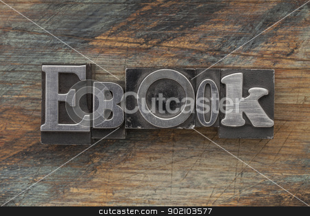 To use this stock image in your creative project, please select the size you need over to the right and click the "Add to Cart" button.
Your downloaded image will come with the Cutcaster watermark removed so don’t worry about the watermark you see on this page. ebook word in metal type stock photo, ebook word in vintage letterpress metal type on a grunge painted wood background by Marek Uliasz