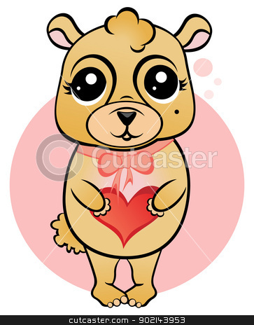 To use this stock image in your creative project, please select the size you need over to the right and click the "Add to Cart" button.
Your downloaded image will come with the Cutcaster watermark removed so don’t worry about the watermark you see on this page. Beloved mascot stock vector clipart, Cute Teddy Bear with red heart by Oxygen64