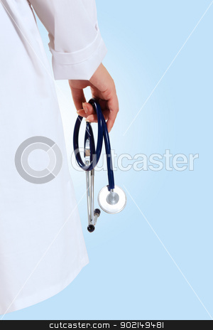 To use this stock image in your creative project, please select the size you need over to the right and click the "Add to Cart" button.
Your downloaded image will come with the Cutcaster watermark removed so don’t worry about the watermark you see on this page. young female doctor portrait stock photo, Portrait of happy successful young female doctor holding a stethoscope by Sergey Nivens