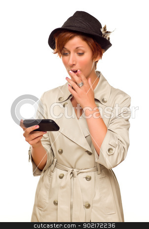 To use this stock image in your creative project, please select the size you need over to the right and click the "Add to Cart" button.
Your downloaded image will come with the Cutcaster watermark removed so don’t worry about the watermark you see on this page. Smiling Young Woman Holding Smart Cell Phone on White stock photo, Smiling Young Woman Holding Smart Cell Phone Isolated on a White Background. by Andy Dean