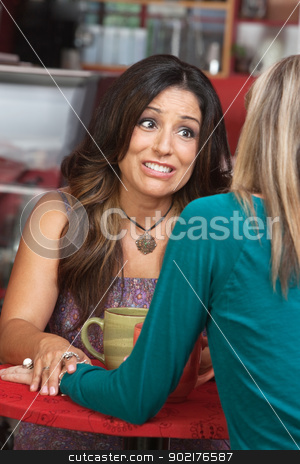 To use this stock image in your creative project, please select the size you need over to the right and click the "Add to Cart" button.
Your downloaded image will come with the Cutcaster watermark removed so don’t worry about the watermark you see on this page. Woman Holding Friends Hand stock photo, Caring woman holding friends hand in restaurant by Scott Griessel