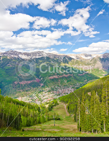 To use this stock image in your creative project, please select the size you need over to the right and click the "Add to Cart" button.
Your downloaded image will come with the Cutcaster watermark removed so don’t worry about the watermark you see on this page. Telluride, Colorado, the Most Beautiful City in the USA stock photo, Telluride, Colorado, the Most Beautiful City in the USA by Robert