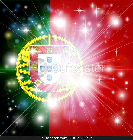 To use this stock image in your creative project, please select the size you need over to the right and click the "Add to Cart" button.
Your downloaded image will come with the Cutcaster watermark removed so don’t worry about the watermark you see on this page. Portuguese flag background stock vector clipart, Flag of Portugal background with pyrotechnic or light burst and copy space in the centre by Christos Georghiou