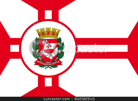 To use this stock image in your creative project, please select the size you need over to the right and click the "Add to Cart" button.
Your downloaded image will come with the Cutcaster watermark removed so don’t worry about the watermark you see on this page. Sao Paulo city flag stock photo, Illustration of Sao Paulo city flag, Brazil. by Martin Crowdy