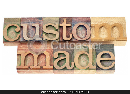 To use this stock image in your creative project, please select the size you need over to the right and click the "Add to Cart" button.
Your downloaded image will come with the Cutcaster watermark removed so don’t worry about the watermark you see on this page. custom made in wood type stock photo, custom made - isolated words in vintage letterpress wood type printing blocks by Marek Uliasz