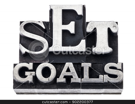To use this stock image in your creative project, please select the size you need over to the right and click the "Add to Cart" button.
Your downloaded image will come with the Cutcaster watermark removed so don’t worry about the watermark you see on this page. set goals in metal type stock photo, set goals - isolated text in vintage letterpress metal type blocks, variety of fonts by Marek Uliasz