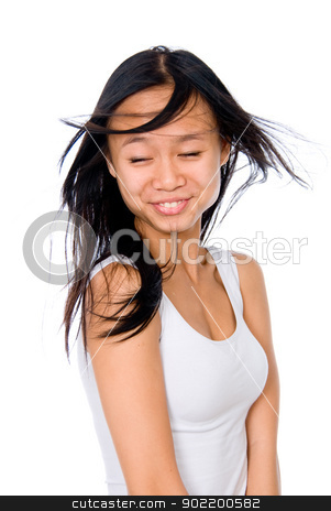 To use this stock image in your creative project, please select the size you need over to the right and click the "Add to Cart" button.
Your downloaded image will come with the Cutcaster watermark removed so don’t worry about the watermark you see on this page. Portrait of young happy brunette with eyes closed stock photo, Portrait of young happy brunette with eyes closed, isolated on white by Vadim