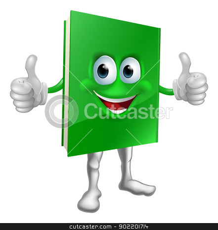 To use this stock image in your creative project, please select the size you need over to the right and click the "Add to Cart" button.
Your downloaded image will come with the Cutcaster watermark removed so don’t worry about the watermark you see on this page. Book mascot education concept stock vector clipart, A cartoon green thumbs up book mascot man education concept by Christos Georghiou
