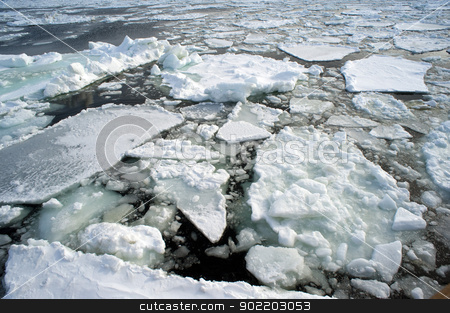 To use this stock image in your creative project, please select the size you need over to the right and click the "Add to Cart" button.
Your downloaded image will come with the Cutcaster watermark removed so don’t worry about the watermark you see on this page. Ice Drift stock photo, broken sheets of ice viewed from an ice breaker vessel by Stephen Gibson