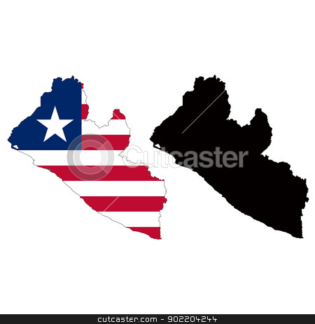 To use this stock image in your creative project, please select the size you need over to the right and click the "Add to Cart" button.
Your downloaded image will come with the Cutcaster watermark removed so don’t worry about the watermark you see on this page. Liberia stock vector clipart, Vector illustration map and flag of Liberia. by Liu Yin