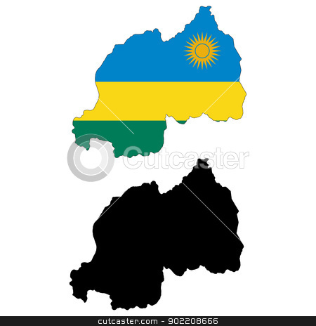 To use this stock image in your creative project, please select the size you need over to the right and click the "Add to Cart" button.
Your downloaded image will come with the Cutcaster watermark removed so don’t worry about the watermark you see on this page. Rwanda stock vector clipart, Vector illustration map and flag of Rwanda. by Liu Yin