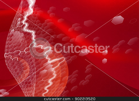 To use this stock image in your creative project, please select the size you need over to the right and click the "Add to Cart" button.
Your downloaded image will come with the Cutcaster watermark removed so don’t worry about the watermark you see on this page. Red hexagons business background stock vector clipart, An abstract hexagons red business background design with electric or lightning strike by Christos Georghiou