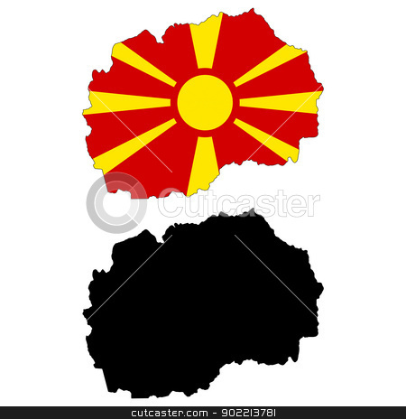To use this stock image in your creative project, please select the size you need over to the right and click the "Add to Cart" button.
Your downloaded image will come with the Cutcaster watermark removed so don’t worry about the watermark you see on this page. Macedonia stock vector clipart, Vector illustration map and flag of Macedonia. by Liu Yin