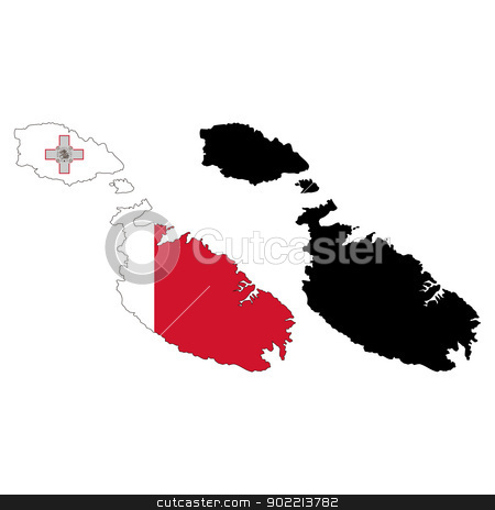 To use this stock image in your creative project, please select the size you need over to the right and click the "Add to Cart" button.
Your downloaded image will come with the Cutcaster watermark removed so don’t worry about the watermark you see on this page. Malta stock vector clipart, Vector illustration map and flag of Malta. by Liu Yin