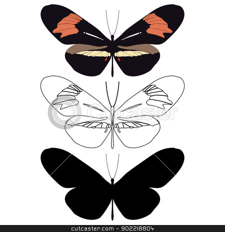 To use this stock image in your creative project, please select the size you need over to the right and click the "Add to Cart" button.
Your downloaded image will come with the Cutcaster watermark removed so don’t worry about the watermark you see on this page. Butterfly stock vector clipart, Layered vector illustration of Butterfly. by Liu Yin