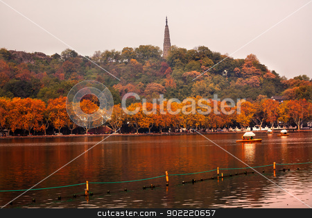 To use this stock image in your creative project, please select the size you need over to the right and click the "Add to Cart" button.
Your downloaded image will come with the Cutcaster watermark removed so don’t worry about the watermark you see on this page. Ancient Baochu Pagoda West Lake Hangzhou Zhejiang China stock photo, Ancient Baochu Pagoda West Lake Hangzhou Zhejiang China . Pagoda was constructed in 963AD by William Perry