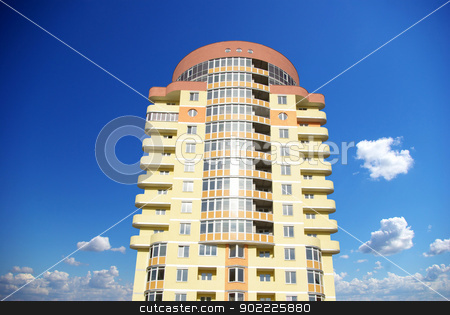 To use this stock image in your creative project, please select the size you need over to the right and click the "Add to Cart" button.
Your downloaded image will come with the Cutcaster watermark removed so don’t worry about the watermark you see on this page. apartments stock photo, A modern apartments building on sky by Vitaliy Pakhnyushchyy
