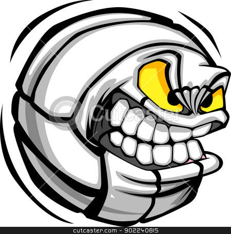 To use this stock image in your creative project, please select the size you need over to the right and click the "Add to Cart" button.
Your downloaded image will come with the Cutcaster watermark removed so don’t worry about the watermark you see on this page. Volleyball Ball Face Cartoon Vector Image stock vector clipart, Vector Cartoon Volleyball Ball with Mean Face by chromaco