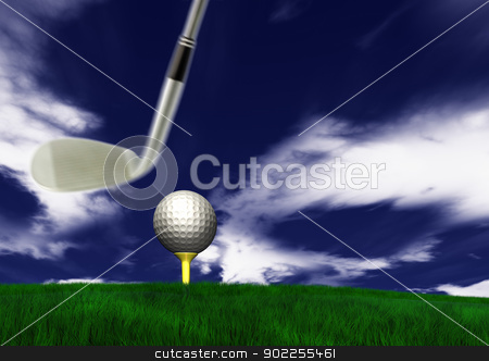 To use this stock image in your creative project, please select the size you need over to the right and click the "Add to Cart" button.
Your downloaded image will come with the Cutcaster watermark removed so don’t worry about the watermark you see on this page. Golf ball on tee stock photo, Golf ball on tee in front of driver on a gold course by p.studio66