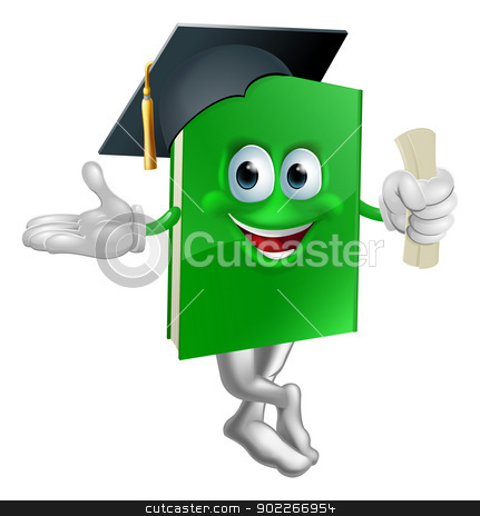 To use this stock image in your creative project, please select the size you need over to the right and click the "Add to Cart" button.
Your downloaded image will come with the Cutcaster watermark removed so don’t worry about the watermark you see on this page. Graduate education book mascot stock vector clipart, Illustration of a green graduation book education mascot wearing a mortarboard cap and holding a certificate. by Christos Georghiou