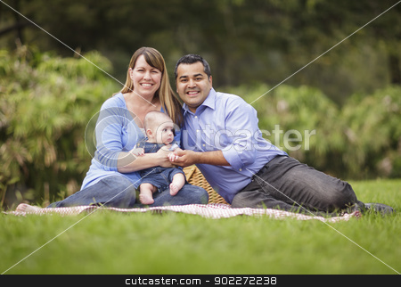 To use this stock image in your creative project, please select the size you need over to the right and click the "Add to Cart" button.
Your downloaded image will come with the Cutcaster watermark removed so don’t worry about the watermark you see on this page. Happy Mixed Race Family Playing In The Park stock photo, Happy Mixed Race Family Having a Picnic and Playing In The Park. by Andy Dean