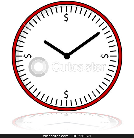 To use this stock image in your creative project, please select the size you need over to the right and click the "Add to Cart" button.
Your downloaded image will come with the Cutcaster watermark removed so don’t worry about the watermark you see on this page. Time is money stock vector clipart, Cartoon illustration showing a clock display with dollar signs placed around the dial by Bruno Marsiaj