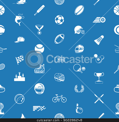 To use this stock image in your creative project, please select the size you need over to the right and click the "Add to Cart" button.
Your downloaded image will come with the Cutcaster watermark removed so don’t worry about the watermark you see on this page. Seamless sport background texture stock vector clipart, A repeating seamless sport background tile texture with lots of drawings of different sports icons by Christos Georghiou
