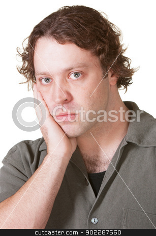 To use this stock image in your creative project, please select the size you need over to the right and click the "Add to Cart" button.
Your downloaded image will come with the Cutcaster watermark removed so don’t worry about the watermark you see on this page. Man with Blank Stare stock photo, Young Caucasian male over isolated background staring ahead by Scott Griessel