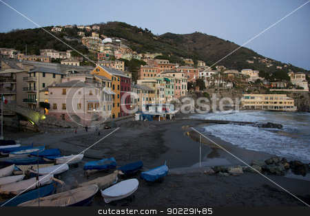 To use this stock image in your creative project, please select the size you need over to the right and click the "Add to Cart" button.
Your downloaded image will come with the Cutcaster watermark removed so don’t worry about the watermark you see on this page. Overview of Bogliasco in Liguria stock photo, Typical fishing village of Bogliasco on the mediterranean sea. A picturesque town of the italian riviera. by faabi