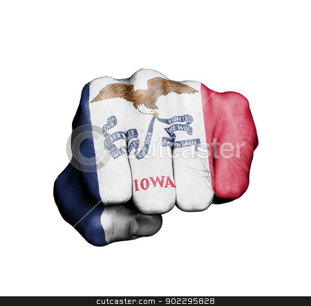 To use this stock image in your creative project, please select the size you need over to the right and click the "Add to Cart" button.
Your downloaded image will come with the Cutcaster watermark removed so don’t worry about the watermark you see on this page. United states, fist with the flag of a state stock photo, United states, fist with the flag of a state, Iowa by michaklootwijk