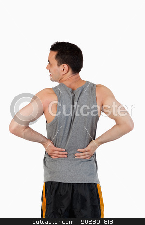 To use this stock image in your creative project, please select the size you need over to the right and click the "Add to Cart" button.
Your downloaded image will come with the Cutcaster watermark removed so don’t worry about the watermark you see on this page. Portrait of a man having a back pain stock photo, Portrait of a man having a back pain against a white background by Wavebreak Media
