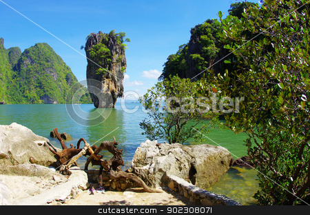 To use this stock image in your creative project, please select the size you need over to the right and click the "Add to Cart" button.
Your downloaded image will come with the Cutcaster watermark removed so don’t worry about the watermark you see on this page. james bond island in thailand stock photo, james bond island in thailand by Vitaliy Pakhnyushchyy