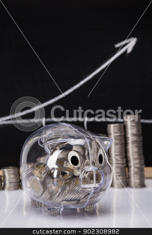 To use this stock image in your creative project, please select the size you need over to the right and click the "Add to Cart" button.
Your downloaded image will come with the Cutcaster watermark removed so don’t worry about the watermark you see on this page. Savings in piggy bank! A lot of money! stock photo, Savings in piggy bank! A lot of money! Isolated on white background! by fikmik