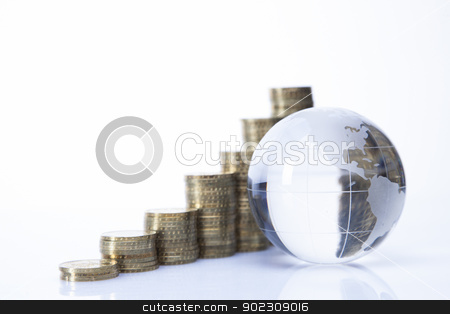To use this stock image in your creative project, please select the size you need over to the right and click the "Add to Cart" button.
Your downloaded image will come with the Cutcaster watermark removed so don’t worry about the watermark you see on this page. Financial concept. World and money stock photo, Financial concept. World and money isolated on white background by fikmik