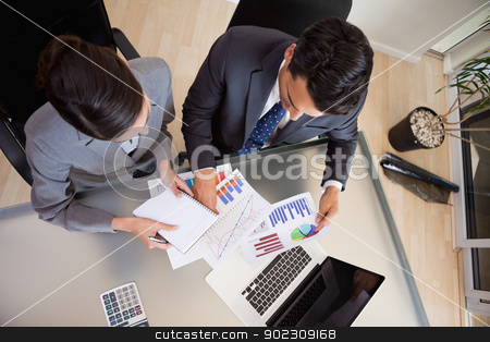 To use this stock image in your creative project, please select the size you need over to the right and click the "Add to Cart" button.
Your downloaded image will come with the Cutcaster watermark removed so don’t worry about the watermark you see on this page. Focused sales persons studying statistics stock photo, Focused sales persons studying statistics in an office by Wavebreak Media