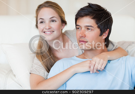 To use this stock image in your creative project, please select the size you need over to the right and click the "Add to Cart" button.
Your downloaded image will come with the Cutcaster watermark removed so don’t worry about the watermark you see on this page. Close up of a couple posing stock photo, Close up of a couple posing in their living room by Wavebreak Media