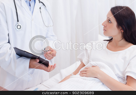To use this stock image in your creative project, please select the size you need over to the right and click the "Add to Cart" button.
Your downloaded image will come with the Cutcaster watermark removed so don’t worry about the watermark you see on this page. Female patient getting examination results explained stock photo, Young female patient getting examination results explained by Wavebreak Media