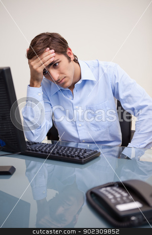 To use this stock image in your creative project, please select the size you need over to the right and click the "Add to Cart" button.
Your downloaded image will come with the Cutcaster watermark removed so don’t worry about the watermark you see on this page. Businessman seems to be disappointed stock photo, Young businessman seems to be disappointed by Wavebreak Media
